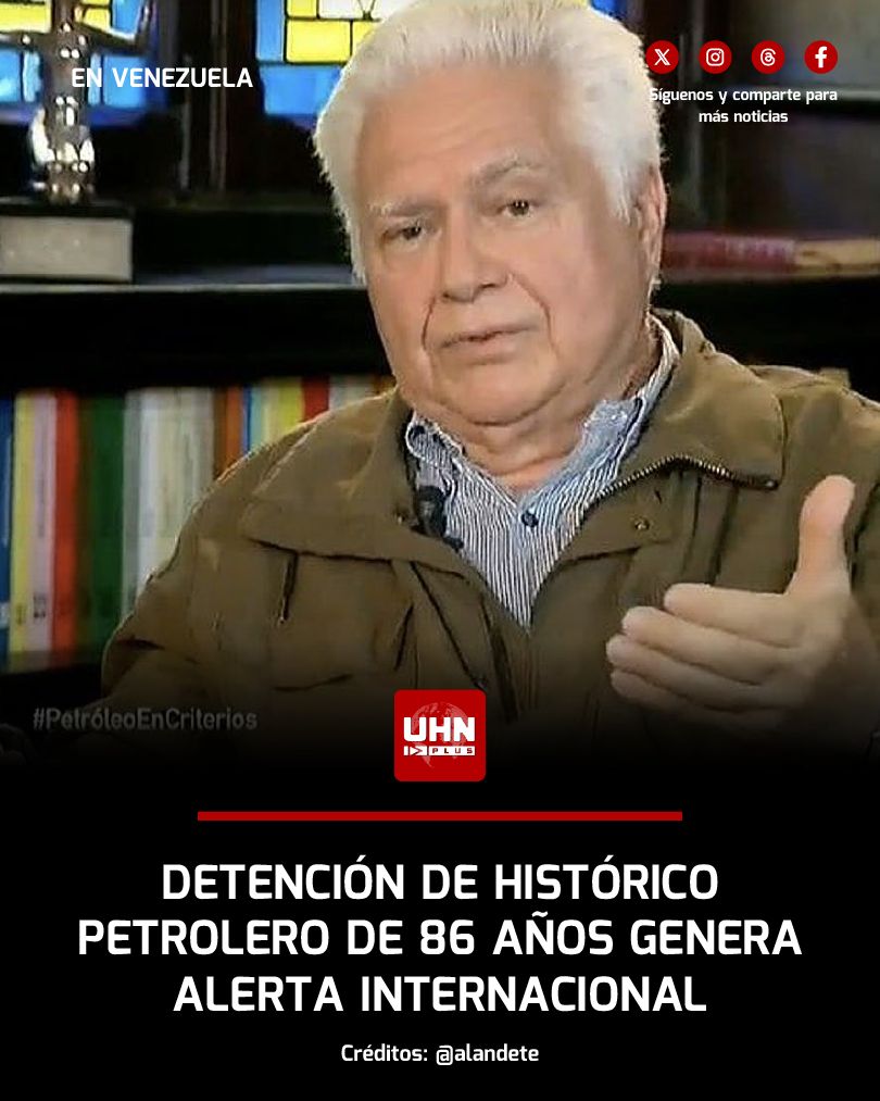 🇻🇪🇺🇸‼️ | ÚLTIMA HORA — El régimen de Delcy Rodríguez detuvo en Maracaibo a un ciudadano estadounidense de 86 años, figura histórica del sector petrolero, cuando se dirigía a reuniones con compañías internacionales para la reactivación de la Faja del Orinoco; según su testimonio,