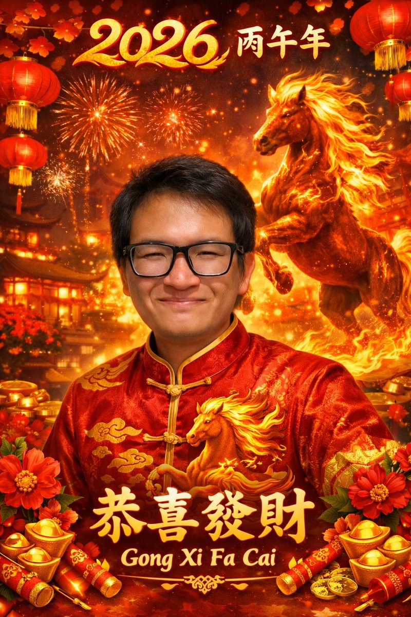 rahadenlb's tweet photo. Xin Nian Kuai Le (新年快乐)
Selamat Tahun Baru

Gong Xi Fa Cai (恭喜发财)
Semoga berlimpah rezeki

Shen Ti Jian Kang (身体健康)
Semoga selalu sehat

Xin Xiang Shi Cheng (心想事成)
Semoga semua keinginan tercapai

Xi Qi Yang Yang (喜气洋洋)
Semoga penuh kebahagiaan dan kegembiraan https://t.co/MfVbOQQiy4