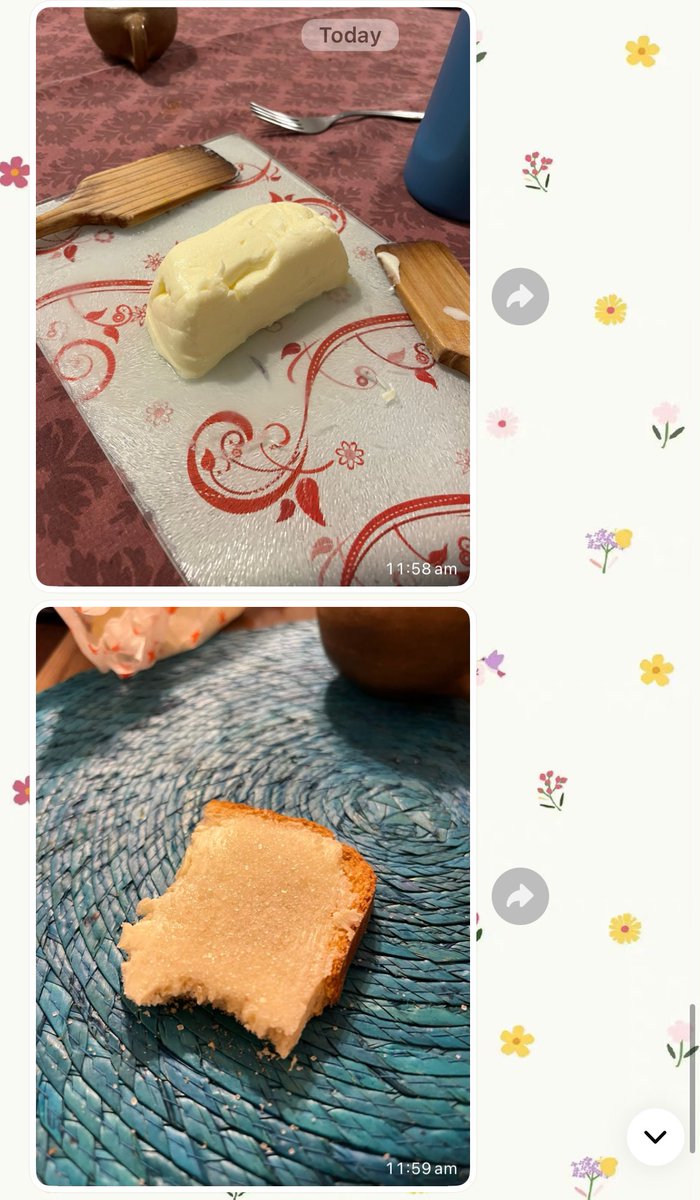 Mi novio de repente cuando tiene un par de horas disponibles en su lunes: hice mantequilla.