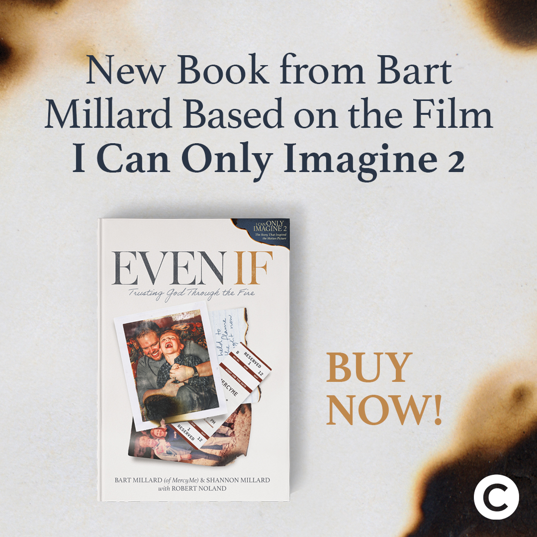 "Even If" is the inspiration behind "I Can Only Imagine 2." This true story from @MercyMe's <a href="/BartMillard/">Bart Millard</a> and his wife, Shannon, shows how even our deepest wounds can become doorways to God's grace. Enter to win your own copy👉 1160hope.com/contests/evenif #christianity