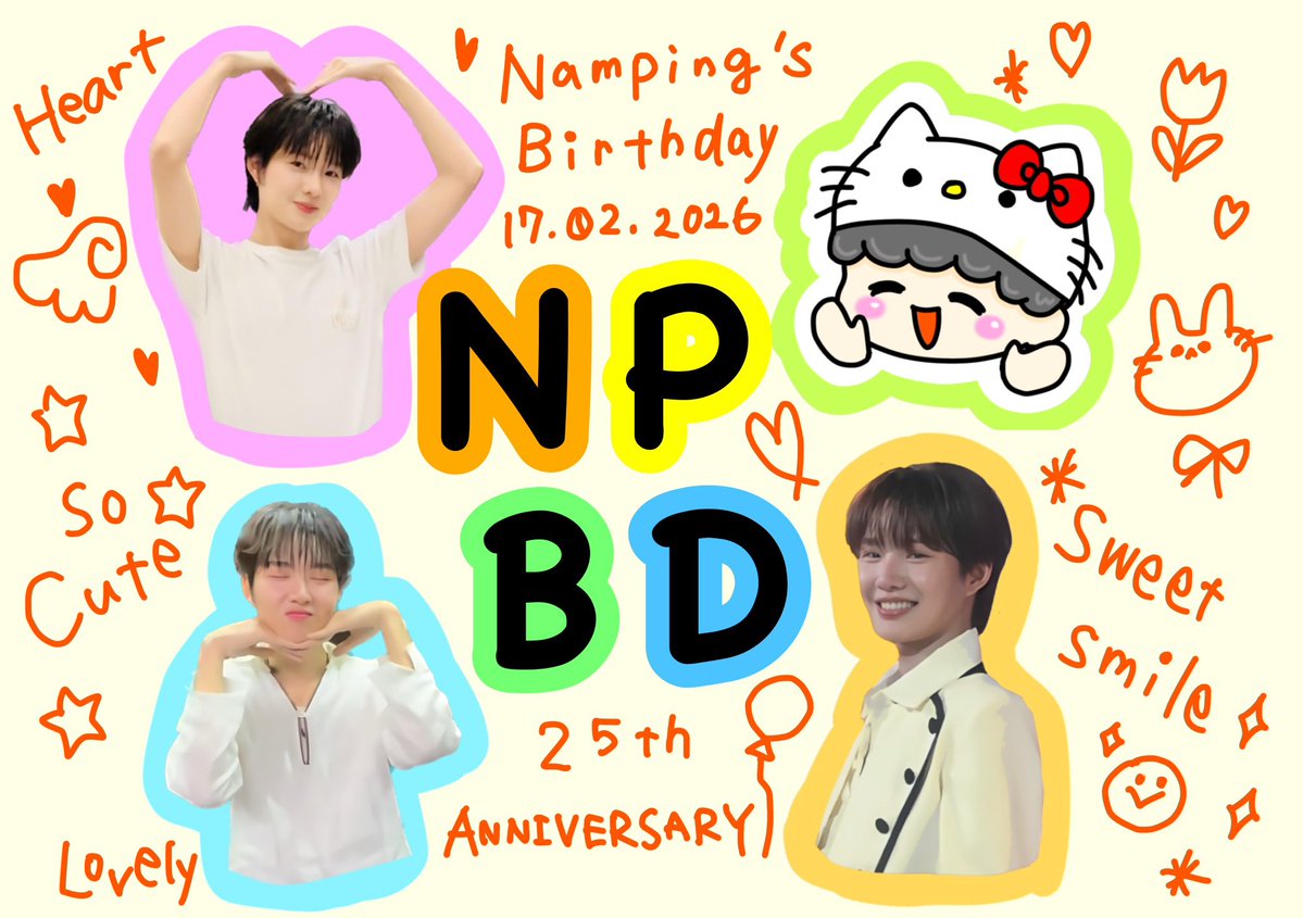 Happy Birthday N'Namping🎂🎉
May your 25th year be filled with happiness and lots of beautiful smiles♫

Nampingくんお誕生日おめでとう🎈
25歳も幸せな笑顔溢れる年になりますように🤍

NAMPING 217 FEBRUARY BOY
#EndlesslyLovedNAMPING25th