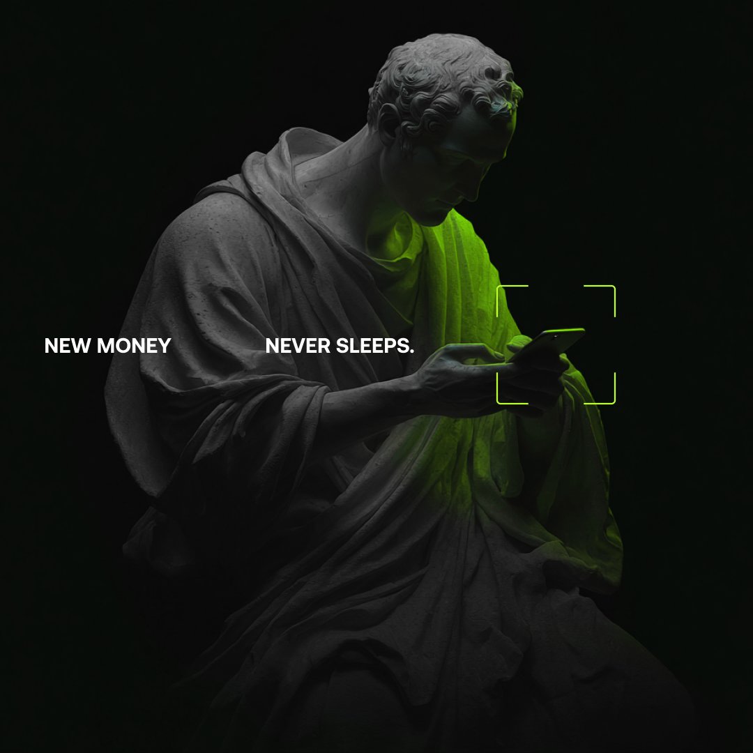 okx's tweet image. While banks in the US took a nice break for Presidents’ Day, crypto stayed alert and focused.

The New Money App keeps you in the market, holiday or not.