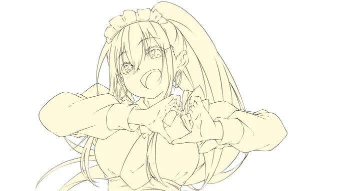 今日はメイド喫茶でバイトしてるポニ子〜!!!