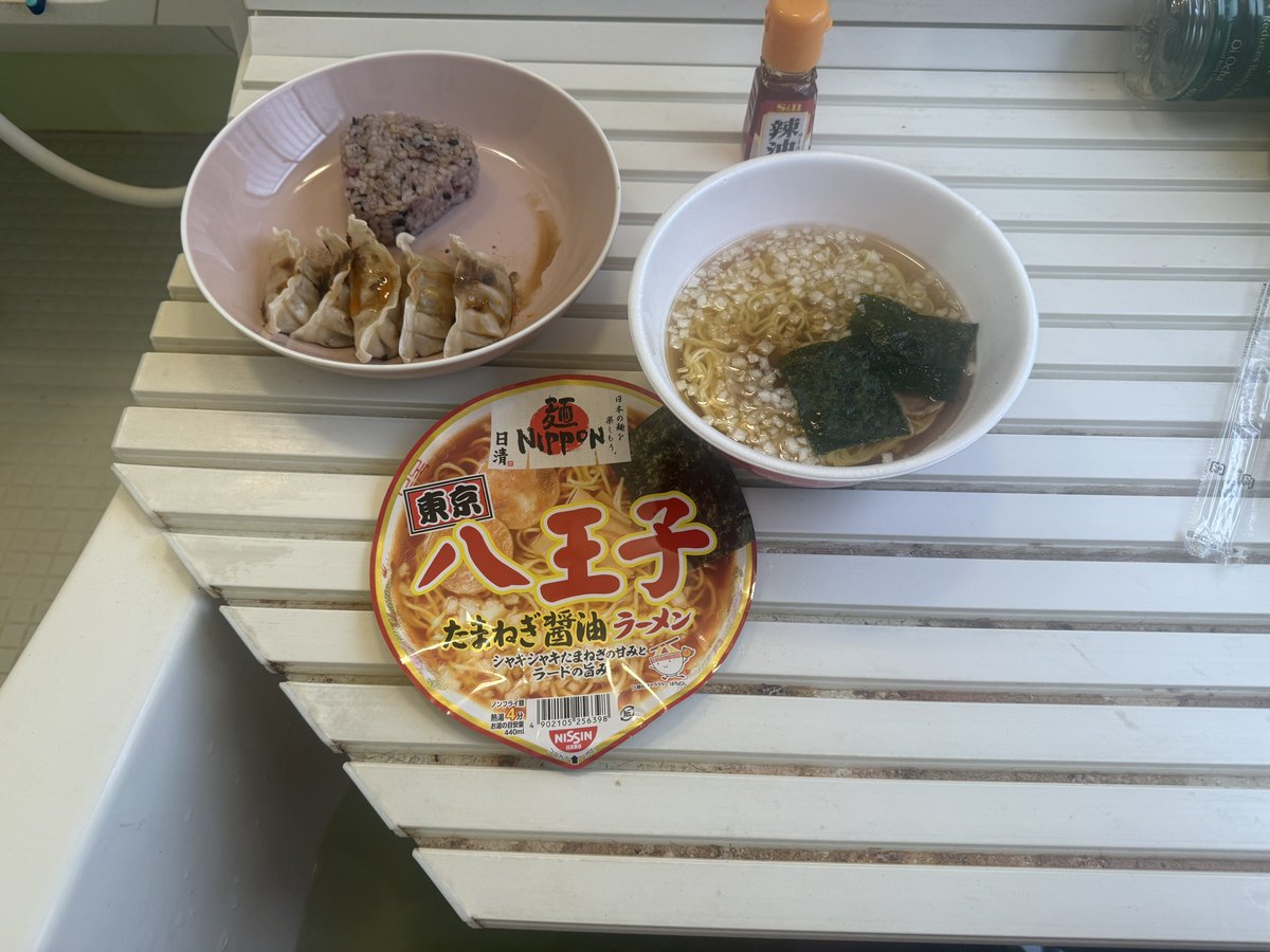 朝ごはん たかみなからバレンタインにもらった八王子ラーメンいただく