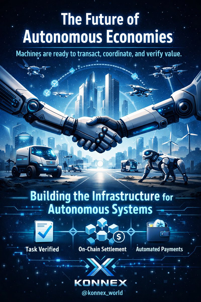 Automation is evolving fast, but real progress needs infrastructure. <a href="/konnex_world/">Konnex</a> is building a permissionless framework where AI agents and robots can coordinate tasks, verify outcomes, and settle payments on-chain. By transforming machine labor into transparent digital value.