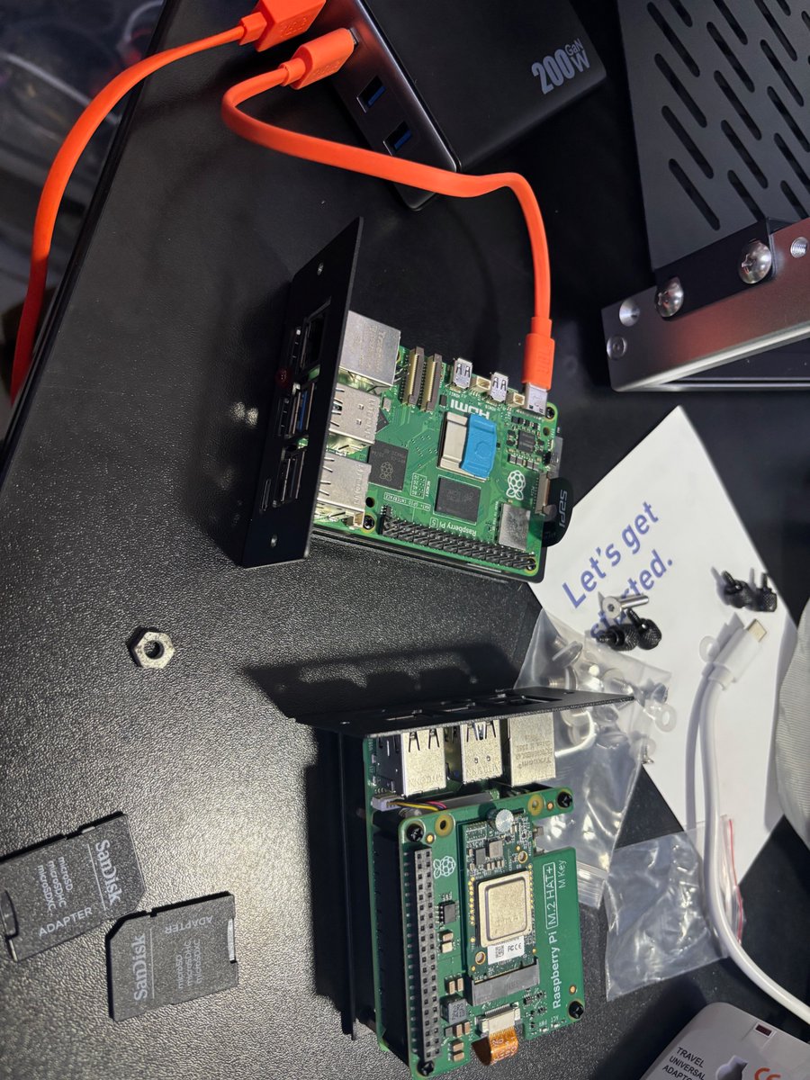 paoloo's tweet photo. day #2 assembling my offgrid mini rack. Linux installed, nvme set, network connected and tested, so far so good... https://t.co/0E5VfvYEOD