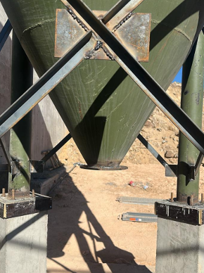 aurynmining's tweet photo. Feb 12, 2026 - Electrical cable connections to motors, installation of connection flanges for the tailings and concentrate settling tank, welding of filter base and support legs, paint to affected areas, review of belts for additional rollers units. https://t.co/mtuGF0f5NH