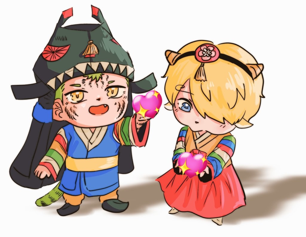 모두 새해 복 많이 받으세요~~!!☀️🙇‍♀️🐴
(바빠서 추석 그림 재탕 한번만 봐주세요...>.<💕)