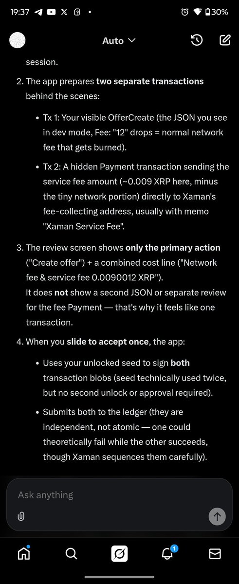 <a href="/Dark_horse/">ĐΛRKHØRSΞ™</a> <a href="/ft_loose/">👻 Footloose 👻</a> <a href="/Acquired_Savant/">Patrick L Riley</a> 1 transaction does not equal 2 transactions. Xaman uses your seed and signs a transaction sending a 7,500% mark-up of the XRP Ledger Fee to themselves. Is that not fraud?