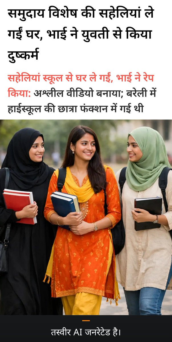 AnavratPushpraj's tweet image. मुस्लिम सहेली ने हिंदू लड़की को अपने घर बुलाकर भाई से दुष्कर्म करवाया।

इसमें आरोपी का पूरा परिवार सहयोग दे रहा था। 

#islamophobia #HinduGirl #Harassment #Muslim_Girl #muslimgirl