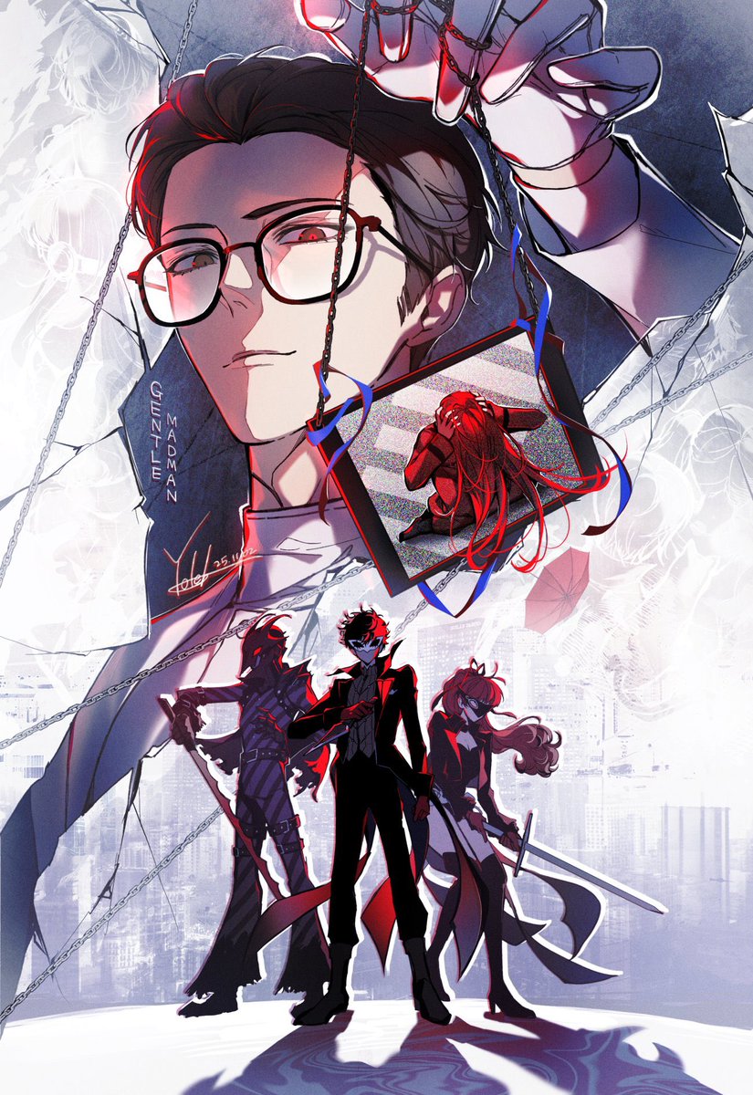 JudgementK41205's tweet photo. @ZERO38XT I didn’t catch your last p5r third semester stream but you should’ve gotten past the palace ruler reveal, but I spoiler marked this art just in case cause it shows their identity. Anyway this art is lit https://t.co/ysOomyWCHF