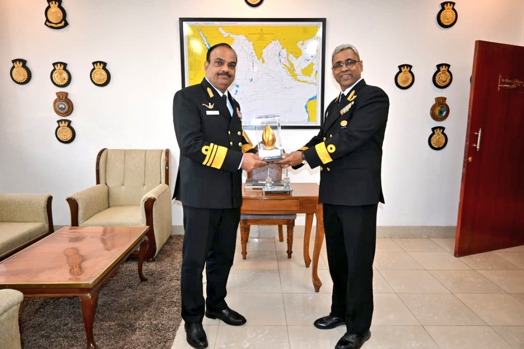 PRODefDehradun's tweet photo. Vice Admiral Rajesh Dhankhar, AVSM, NM, Director General, #ProjectSeabird visited #NHODehradun and was apprised on #INHD's key roles, ongoing initiatives & operational capabilities.
The flag officer visited the Marine Data Production Centre, hydrographic operations & chart production department.
He also interacted with staff and commended their professional commitment towards supporting maritime safety and national objectives.
@SpokespersonMoD
@HQ_IDS_India
@indiannavy
@IndiannavyMedia
@LtGenGurmit
@SethSanjayMP
@DefenceMinIndia