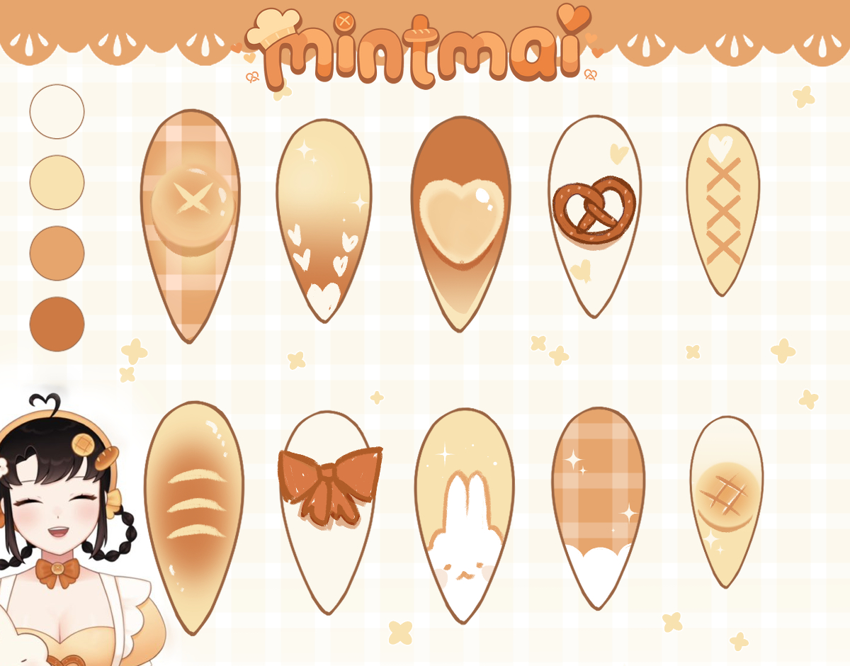SeraphiVT's tweet photo. I wanted to design some mintmai nails 𐔌՞ ܸ.ˬ.ܸ՞𐦯
₊˚⊹ᰔ #mintmaiART https://t.co/8ifWheBmdw