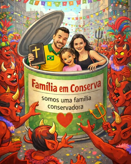 ORGULHO DE SER UMA "CONSERVA" DE BONS COSTUMES, HONESTIDADE E FÉ EM DEUS!! E NÃO ALGUÉM COMENDO LAVAGEM DADA POR UM GOVERNO CORRUPTO E LADRÃO!!