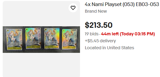 El playset de nami a 200$ jaja
