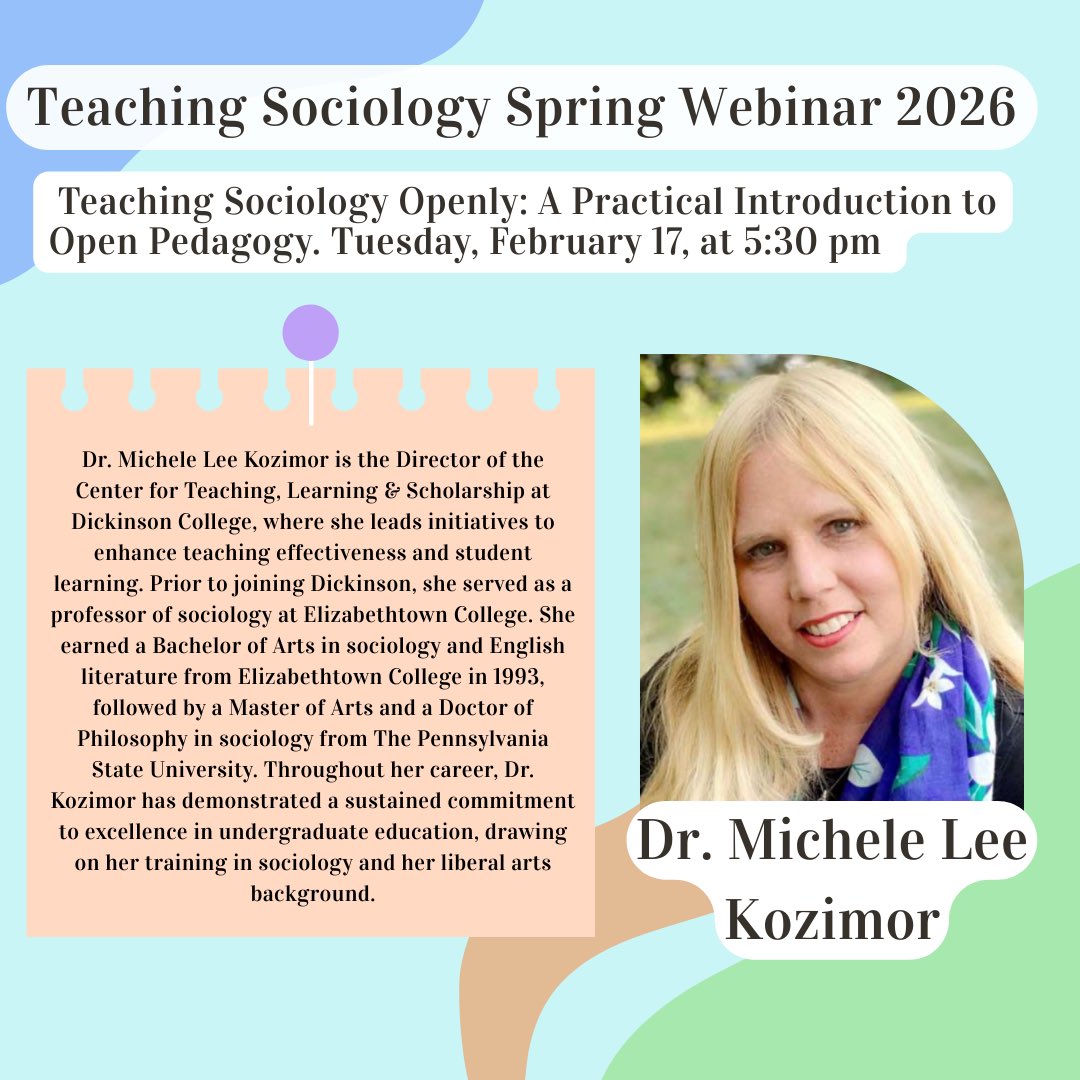 Teaching Sociology tweet media