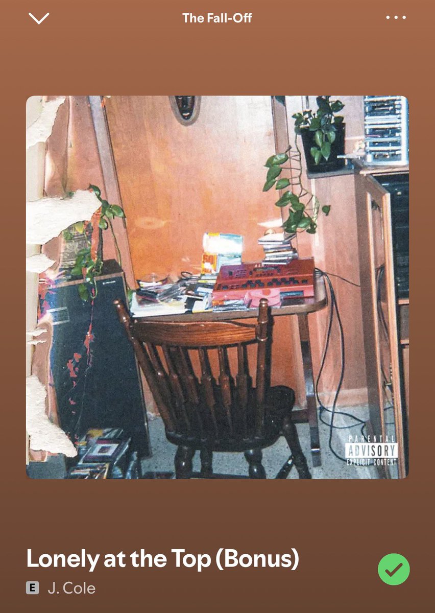 “The Fall-Off” by J. Cole has not left the #1 spot on US Apple Music’s Hip-hop/Rap chart since it debuted at #1. It has spent 11 consecutive days at the top.