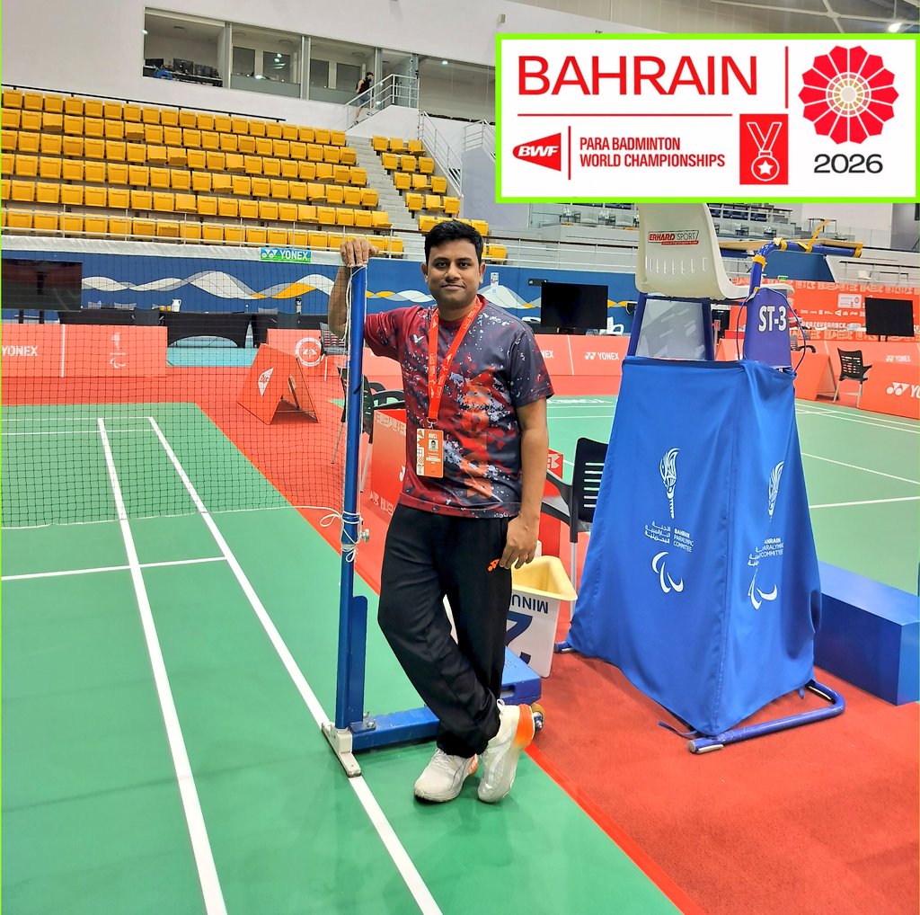 BWF World Championship 2026
Bahrain 🇧🇭 Para Badminton 🏸
#mindtraining #motivation #paracoach #tamilnaducoach #parabadmintoncoach