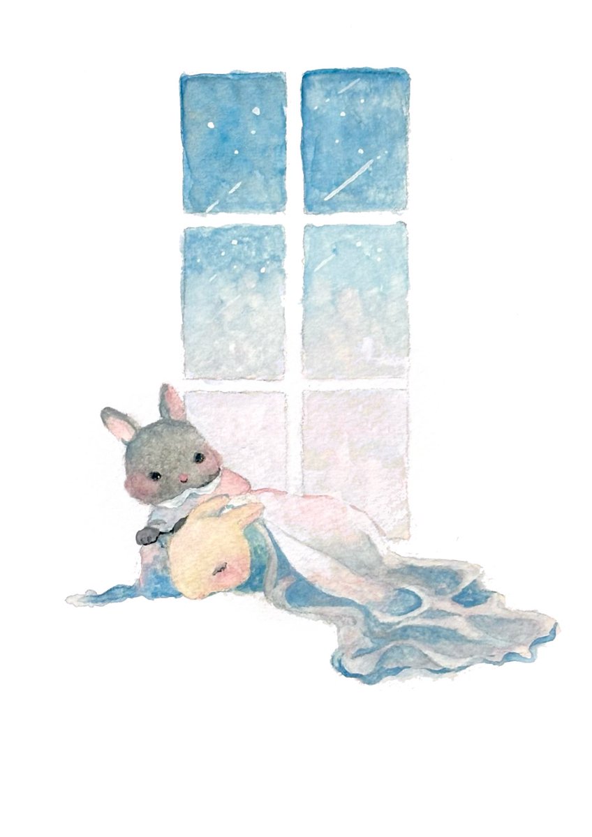 流れ星のよる
#水彩画