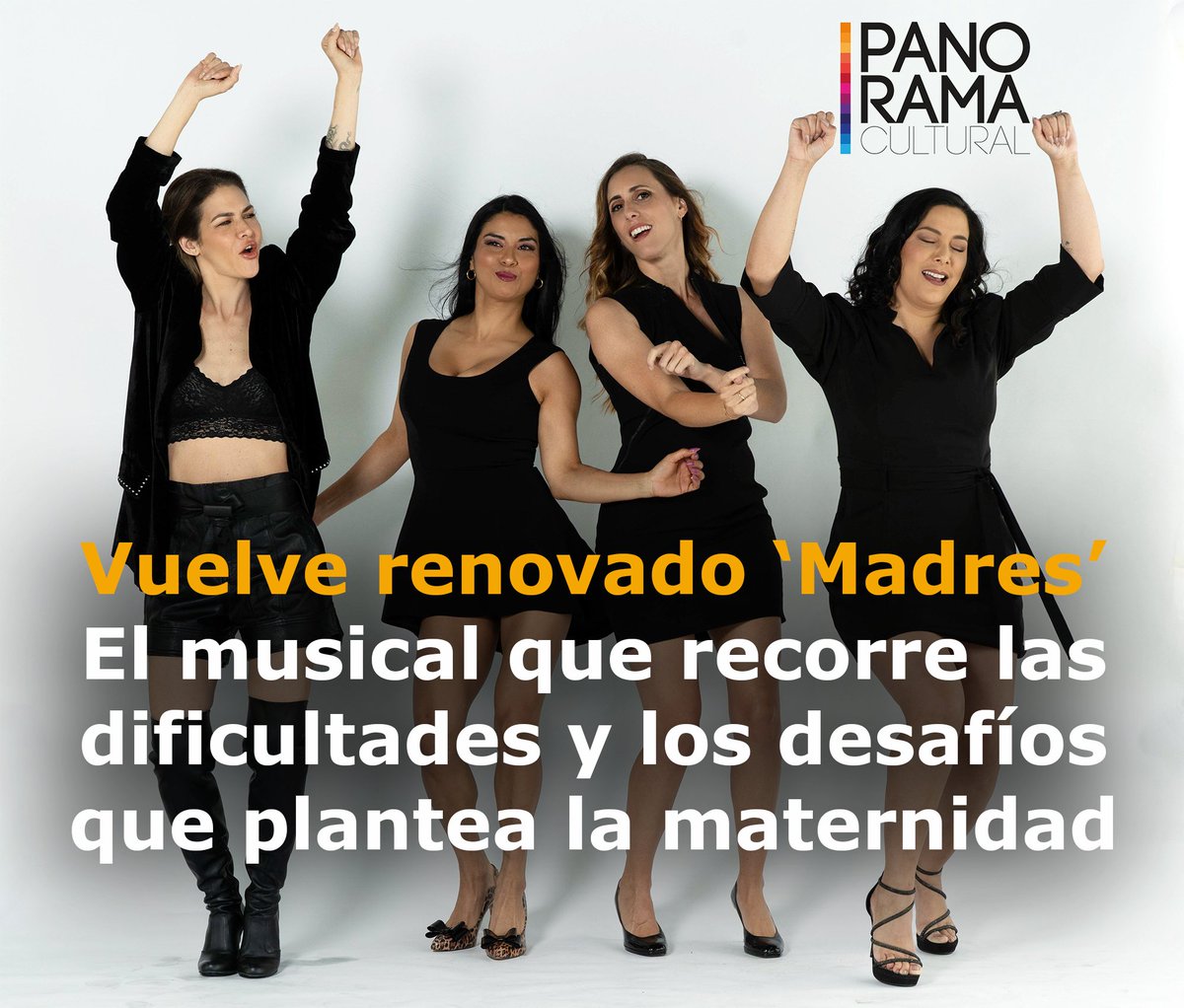 #TEATRO Cuatro historias para reír, emocionarse y verse reflejados. #Madres regresa del 21 de marzo al 12 de abril con #AnahíDeCárdenas, #StephanyOrúe, #DanielaCamaiora y #NataliaSalas en el #TeatroMunicipalDeSurco. Dirección: #GiovanniCiccia. Entradas en Teleticket.
