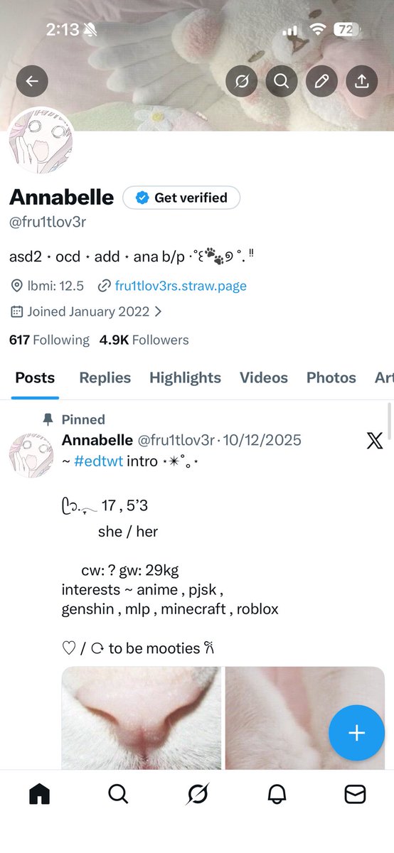 Annabelle • 1 day b/p free tweet media