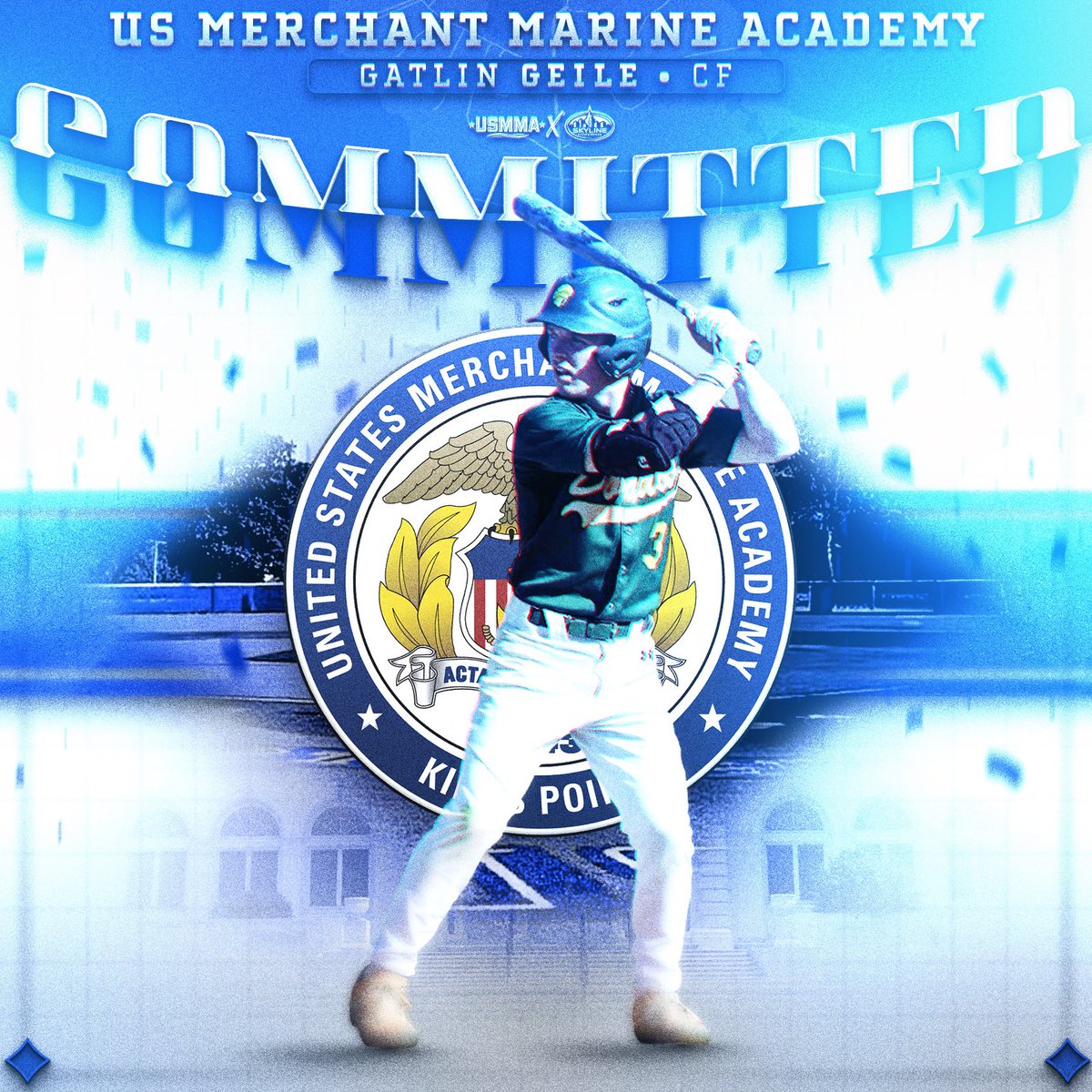 GeileGatlin's tweet photo. Earn, Serve, Play.   Thank you @BaseballCDO 
@USMMA_Baseball 
@calebcox303 
@SportsForceBB https://t.co/Yi6bigJpci