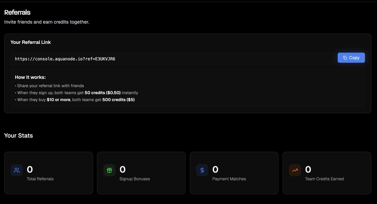 aquanodeio's tweet photo. YOU CAN EARN GPU CREDITS by just inviting your friends on aquanode

go ahead, try this now, enjoy multi-cloud GPUs with unified cloud storage https://t.co/hpc1WJWlMX