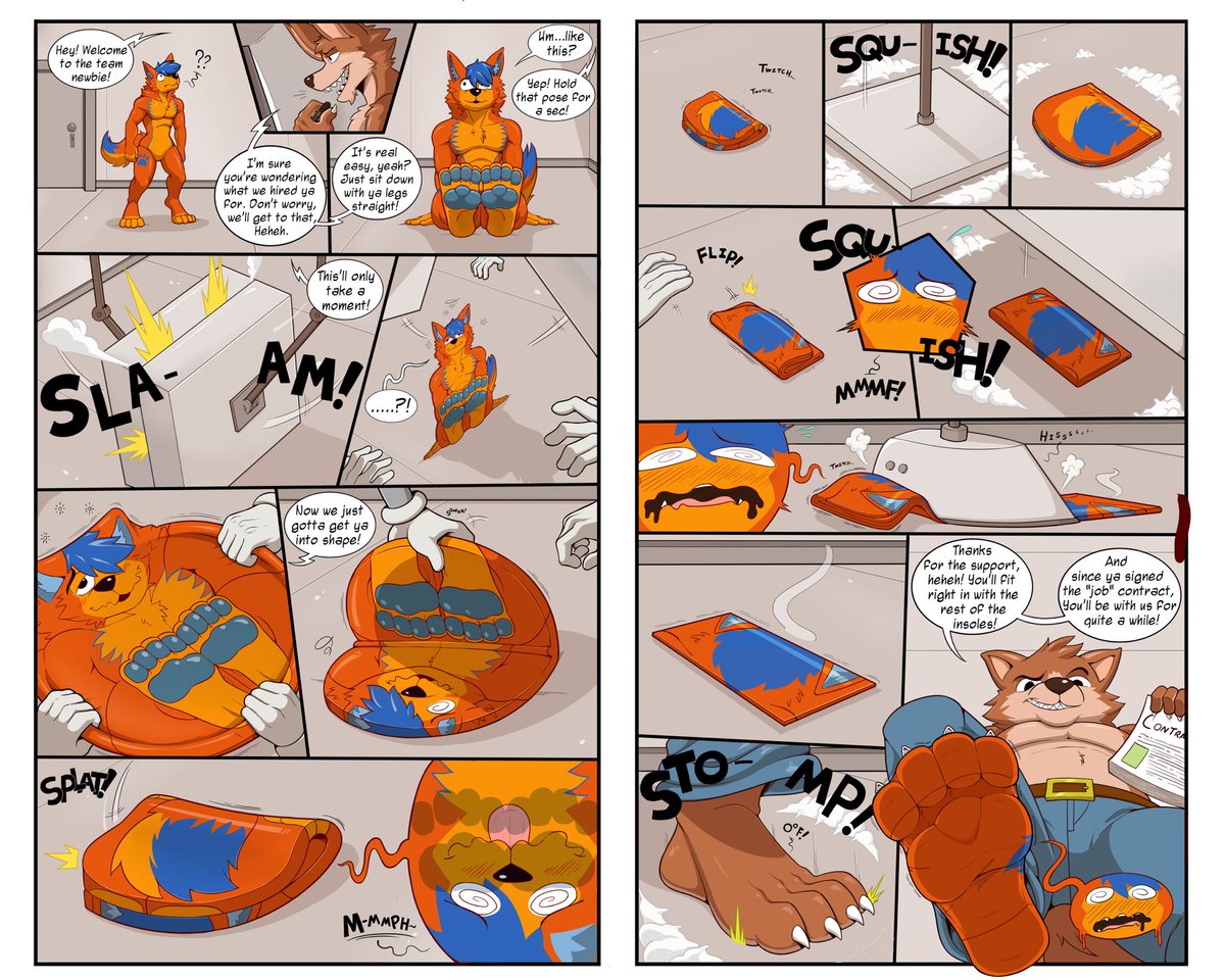 The new hire (full comic) 
🖼️<a href="/EccentricNoodle/">Eccentricchimera (On Bsky, but working on it)</a>