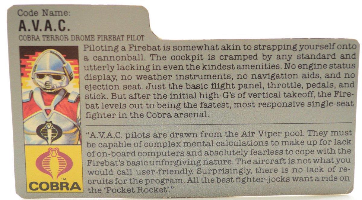 A.V.A.C.'s file card.