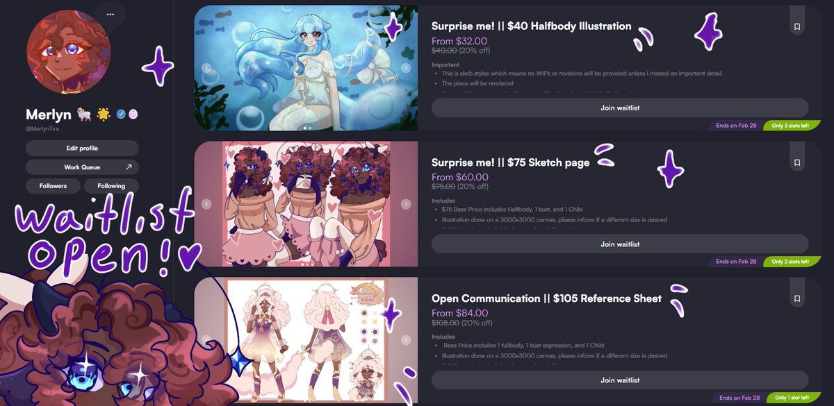 BAM! 🧨Waitlist open💥✨ 

My waitlist is open with a 20% off early bird sale going till the end of this month!