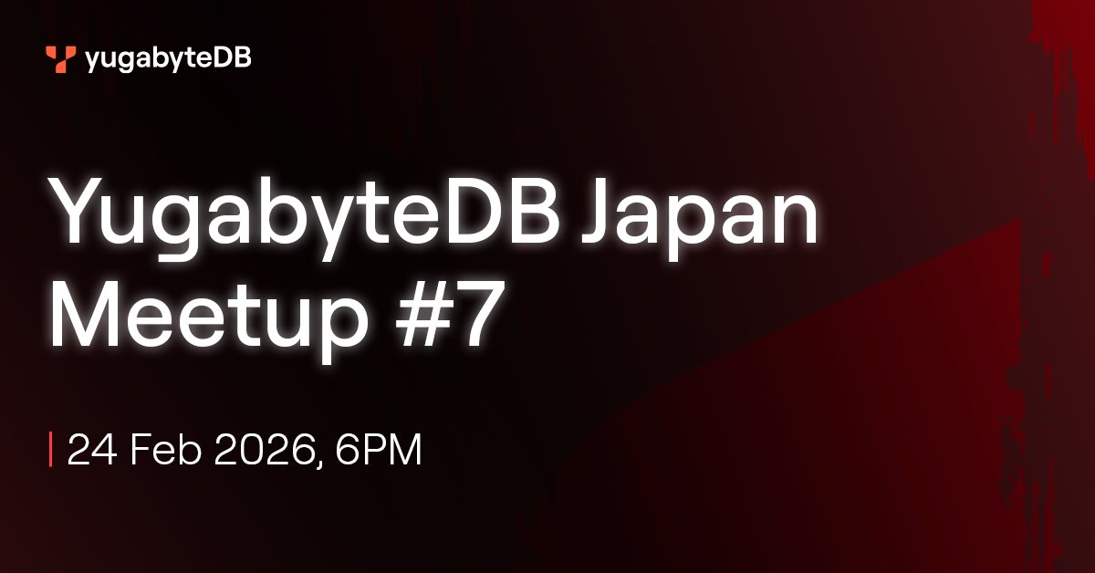 YugabyteDB tweet media