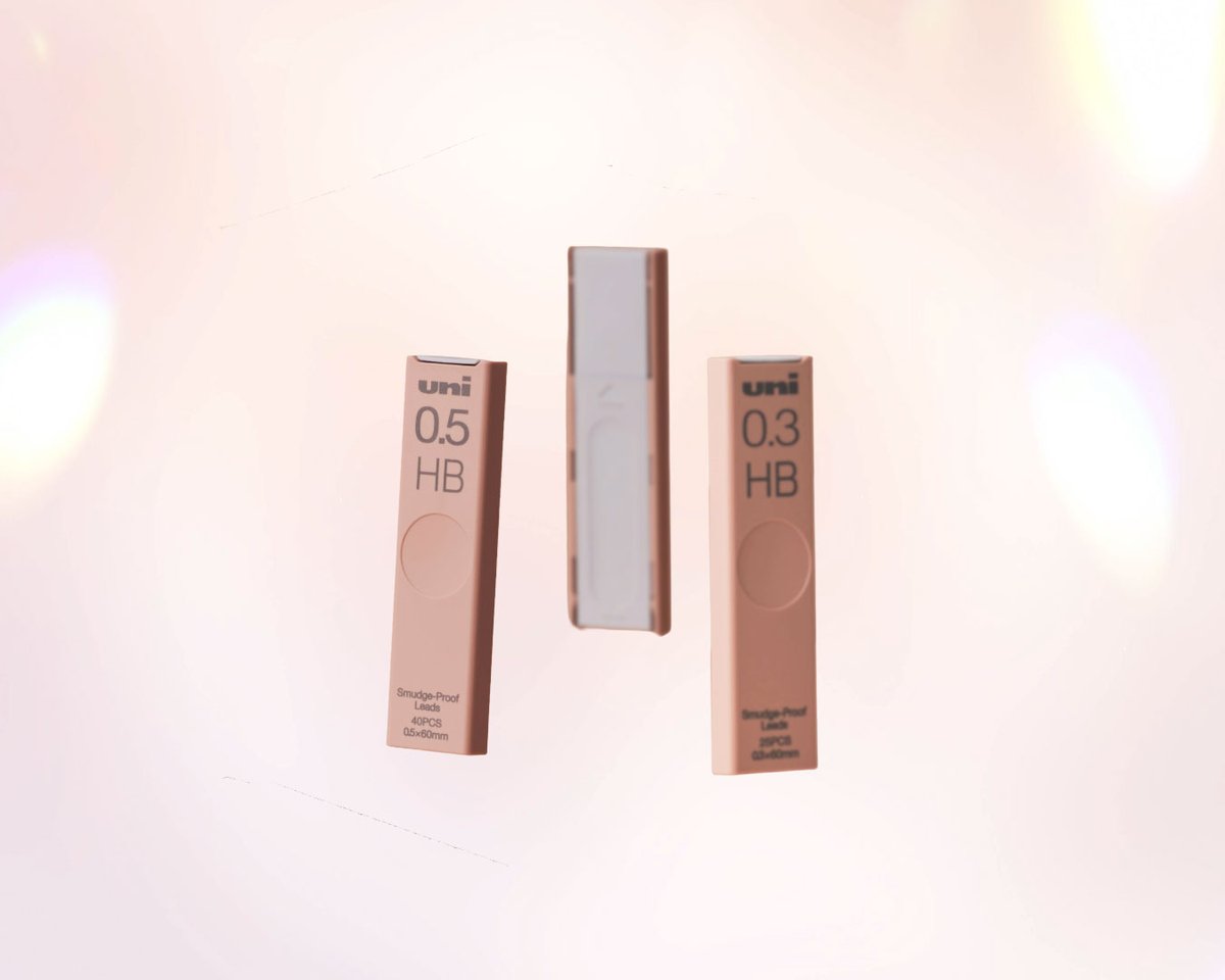 ⋱ #uniの新商品 ⋰

コスメをモチーフにした商品が登場🎀

▪クルトガ KS
半透明軸、不透明軸
合わせて6カラー展開🫧

▪ユニ アルファゲル スイッチ
チークピンク(0.3mm)
ライングレー(0.5mm)

▪シャープ替芯 ユニ
チークパレット(0.3mm/0.5mm)

本日より数量限定で発売です✨