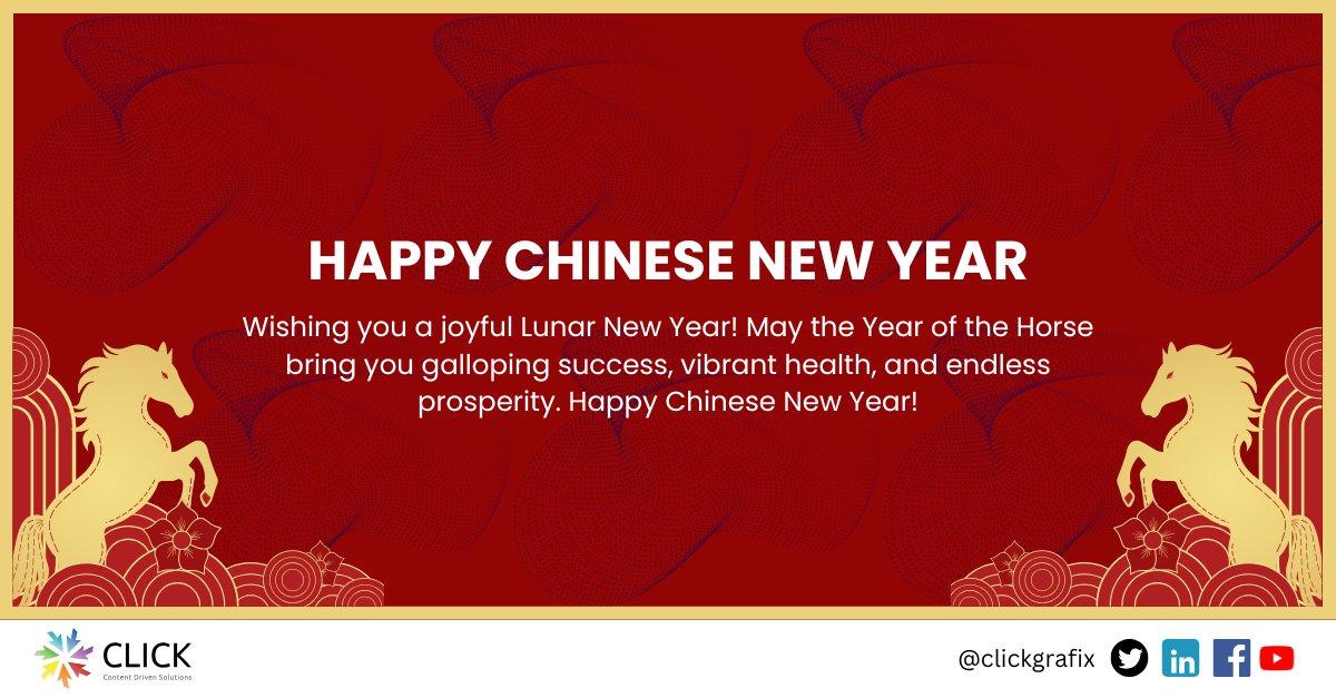 clickgrafix's tweet photo. Gong Xi Fa Cai! As we welcome the Year of the Horse, we thank you for riding this journey with us. Wishing you and your team a year full of rapid growth, good health, and prosperity. 🧧🍊 https://t.co/a8Du6QL8YB