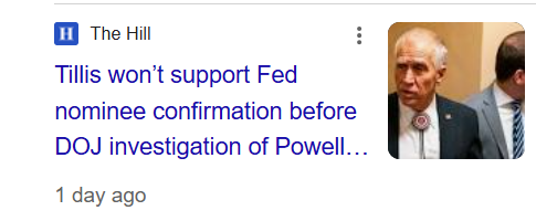 kevin warsh is mia

18 days

acct suspended

called "central casting"

fed getting investigated

judy drawing attention to betting mkts

media appearances

interacts w/ xrp community

a colleague of bg123

wears gold phoenix brooch

tillis won't support nominee