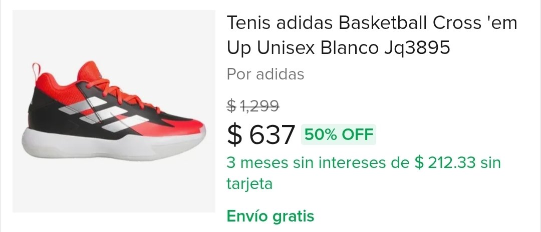 Mercado Libre: Tenis Adidas Unisex, talla 22.5, 23.5, 24.5, 25 - $637

mercadolibre.com/sec/1JpPotp

Tienda Oficial Adidas