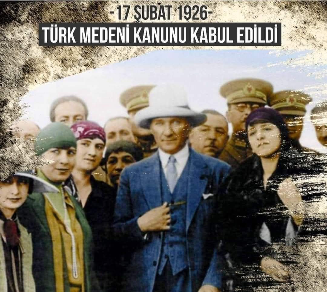 Laik Cumhuriyet’imizin uygar bir toplum yaratma hedefinin en önemli adımlarından olan, kanunlar önünde kadın erkek eşitliğini sağlayan Türk Medeni Kanunu'nun 100. yıl dönümü kutlu olsun!