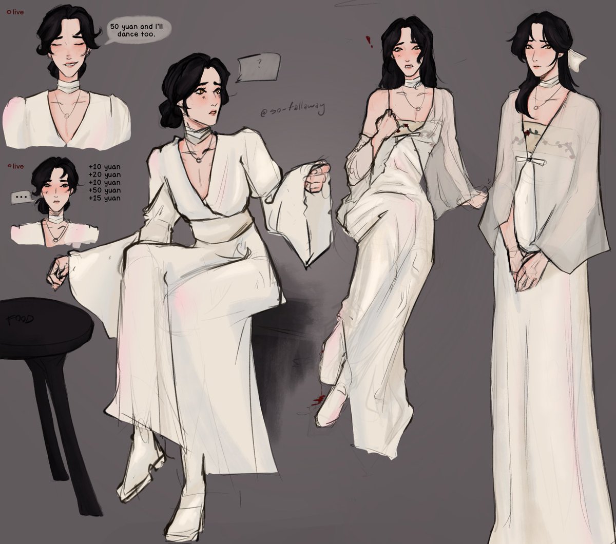 third times a charm hahahaha… drawing #tgcf #xielian cross dressing in a modern au (／≧ω＼)