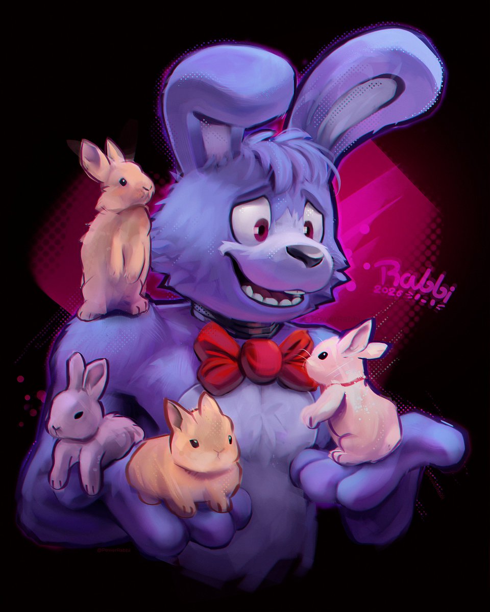 Rabbits!🐇💜
#FNAF #digitalart #bonniefnaf