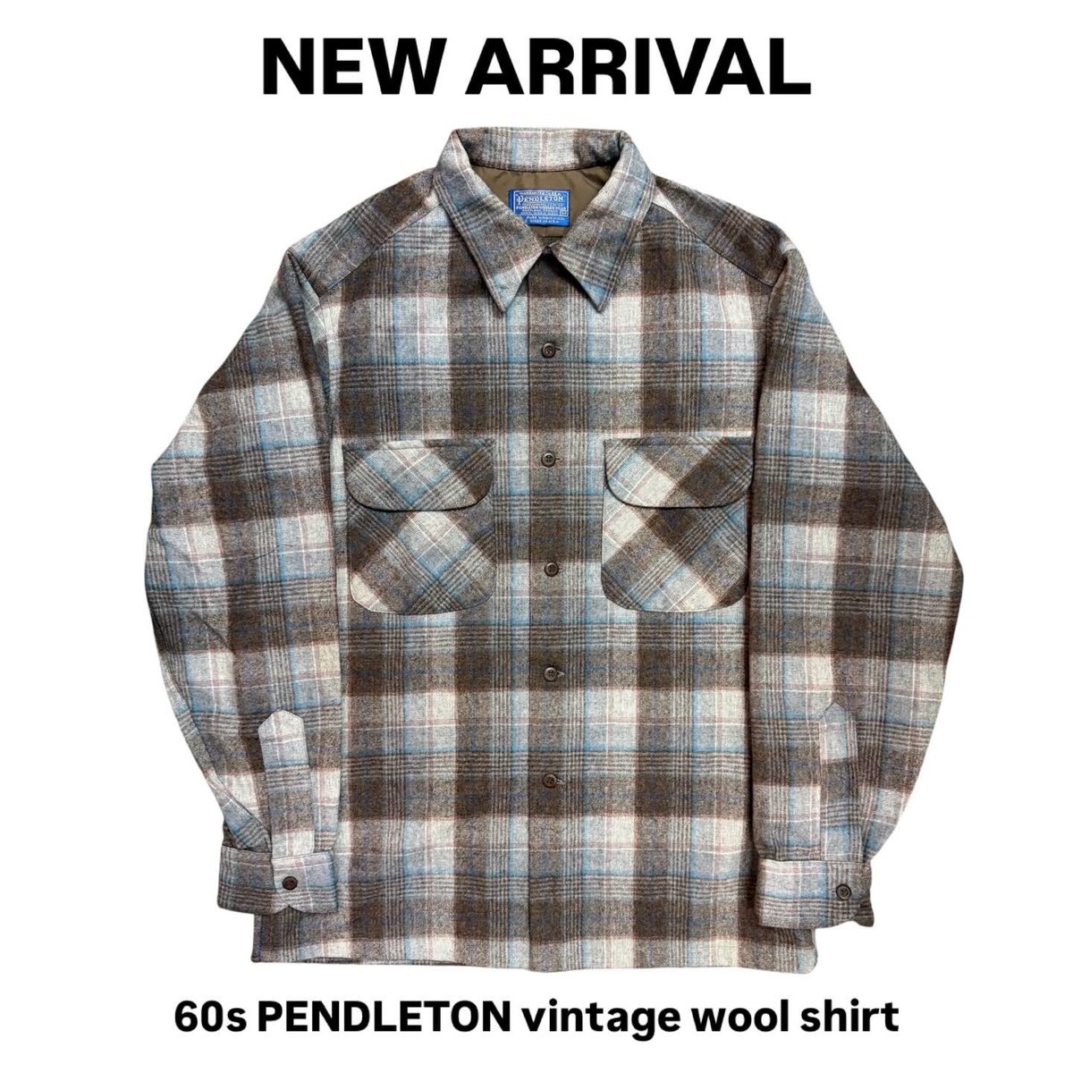 ☆new arrival☆ ☀︎60s PENDLETON vintage wool shirt ⚡︎made in