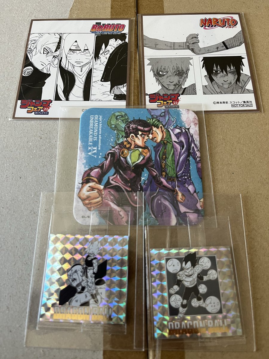 マイフレンドドンさんから シールとおまけにジョジョのコースター
