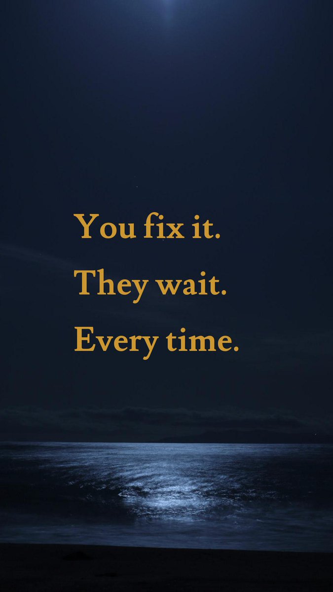 ResolvedLeader's tweet image. Every time you fix it for them,
you teach them one thing:

Wait for you.

Not because they're lazy.
Not because they don't care.

Because it works.
Every time.

You trained them perfectly.
Just not for where you're going.