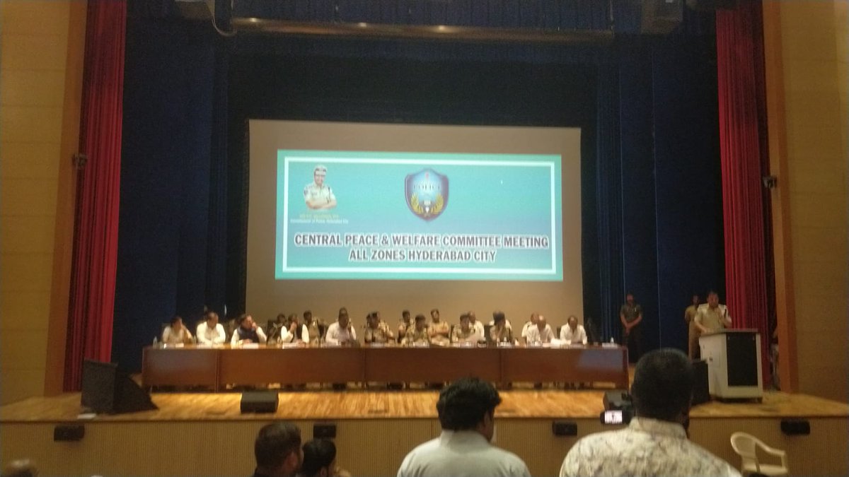 Mouzam_Ali_'s tweet photo. Yesterday Had A Meeting With Our #KOTHWAL @SajjanarVC Saheb Hyderabad City Police Commissioner, Additional Commissioner HCP IPS Tafseer Iqbal Sahab & Entire @hydcitypolice DCP's, Additional DCP's, ACP's & SHO's Of All Zones & Peace Committee Member's Of All Zones Were Attended. https://t.co/ysAsXJZuhN