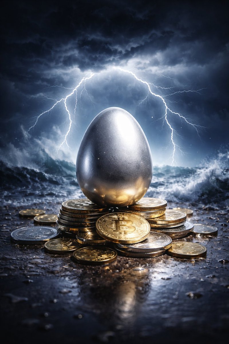 The Silver Egg is holding a strong base 🥚✨

While the storm rages across the crypto seas, the Silver Egg stands firm — grounded, resilient, and unshaken. Built on layers of conviction and stacked with strength, it represents calm confidence before the next big move.

Volatility