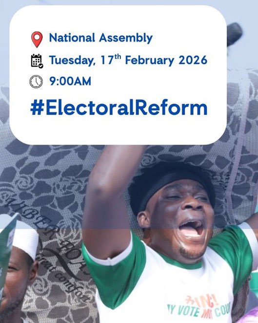 OurFavOnlineDoc's tweet image. PLEASE RETWEET AND BE THERE!!!!

NIGERIANS THIS IS OUR FINAL PUSH,
A LOT IS GOING ON IN THE NATIONAL ASSEMBLY.

IF YOU ARE IN ABUJA
PLEASE BE OUT TODAY.

DATE : 17TH FEB 2026
TIME: 9AM
VENUE: NATIONAL ASSEMBLY ABUJA