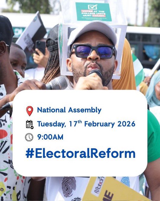 OurFavOnlineDoc's tweet image. PLEASE RETWEET AND BE THERE!!!!

NIGERIANS THIS IS OUR FINAL PUSH,
A LOT IS GOING ON IN THE NATIONAL ASSEMBLY.

IF YOU ARE IN ABUJA
PLEASE BE OUT TODAY.

DATE : 17TH FEB 2026
TIME: 9AM
VENUE: NATIONAL ASSEMBLY ABUJA
