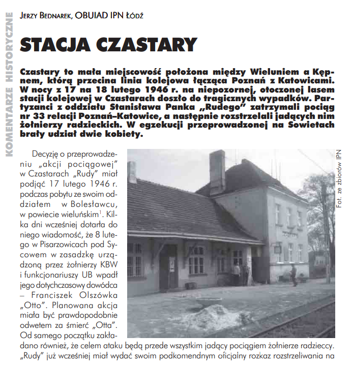 Czytaj więcej o akcji w Czastarach >> polska1918-89.pl/pdf/stacja-cza…

<a href="/jerzy_bednarek/">Jerzy Bednarek</a> - <a href="/ipngovpl/">Instytut Pamięci Narodowej</a>