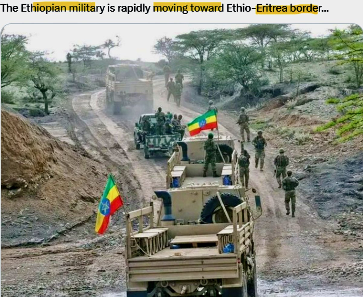 martinplaut's tweet photo. These images of Ethiopian troops moving northwards towards Eritrea and Tigray are deeply troubling https://t.co/D5RNRMJrM4