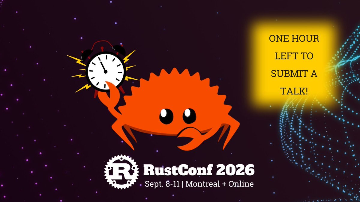 RustConf tweet media