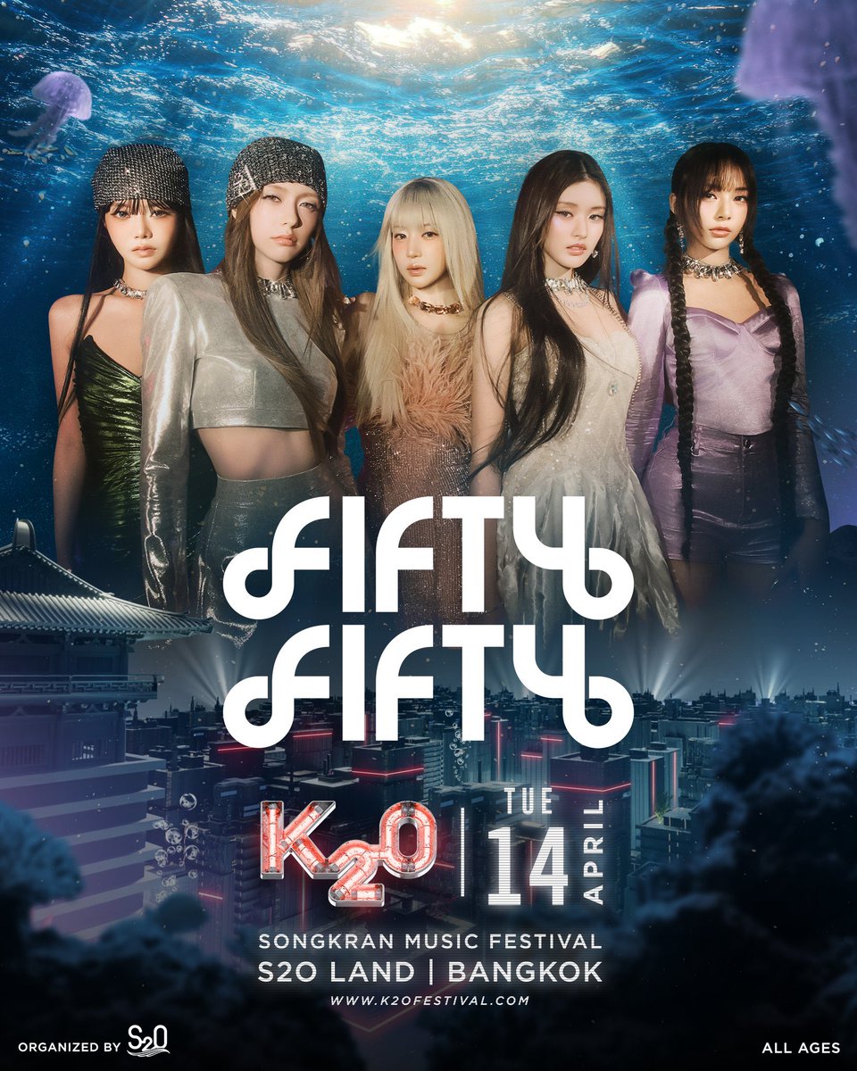 FIFTY FIFTY will be performing at the K20 Songkran Festival on April 14, 2026, in Bangkok, Thailand.

#FIFTYFIFTY #피프티피프티