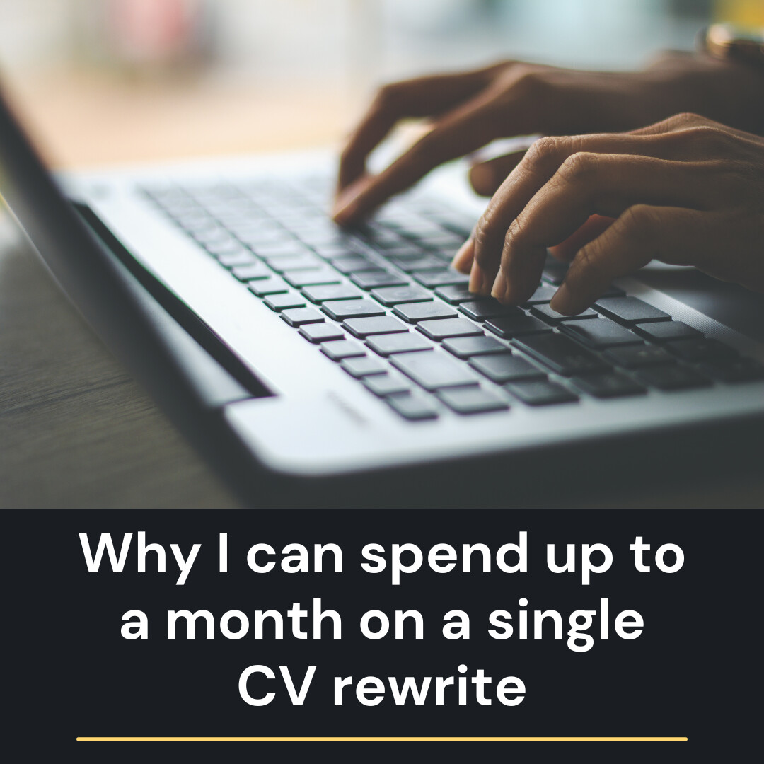 CareerOptimiser's tweet photo. The view of a CV as a document to get you a job has changed.
It's now your positioning document that helps you spend less time searching and more time in the interview room.
To get to that, it takes time.
#CareerOptimisation #JobSearchStrategy #CareerBranding https://t.co/aL8fFIEQR8
